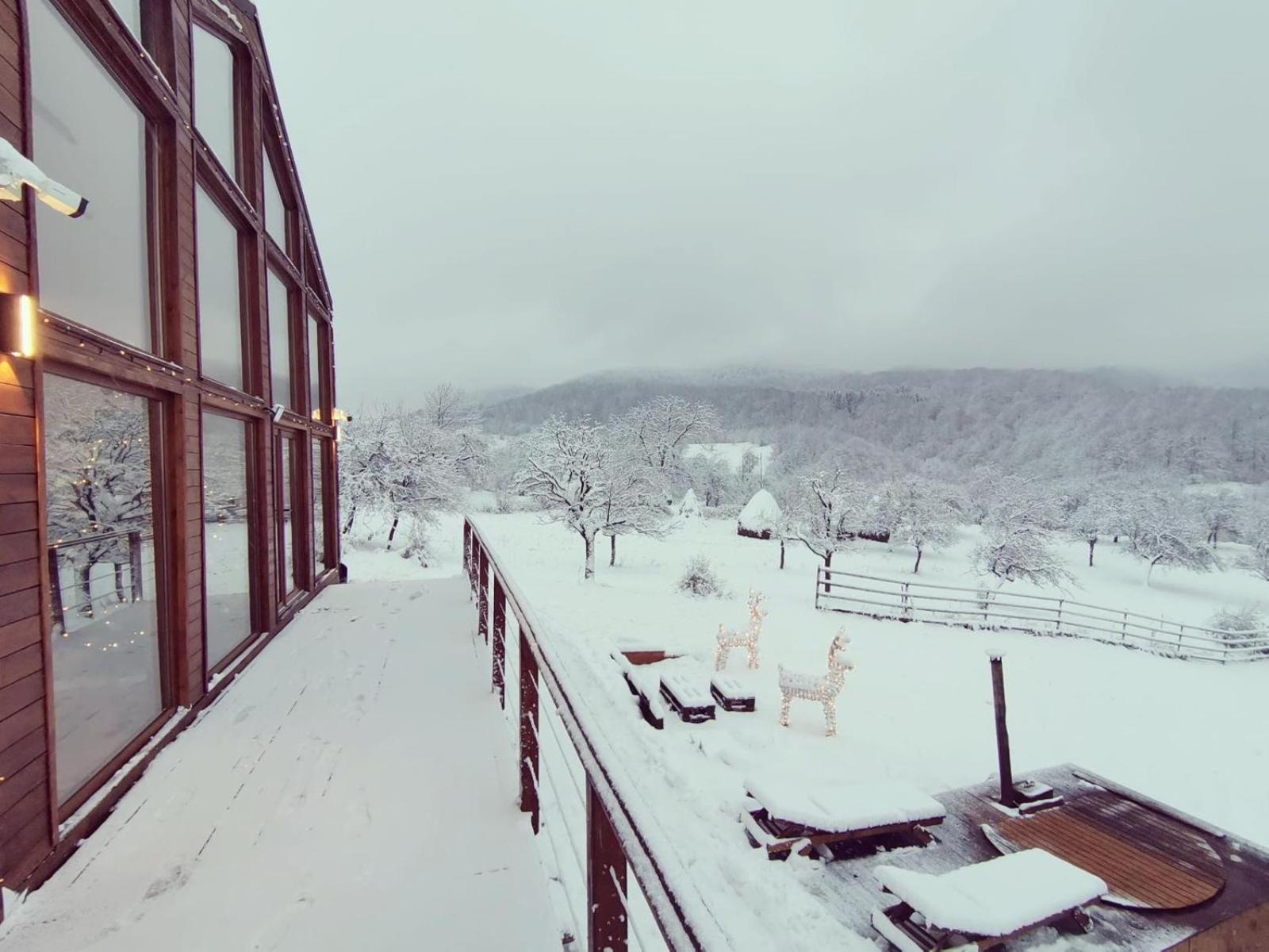 Le Chalet M - Cabana Cu O Panorama De Poveste. Surdesti  المظهر الخارجي الصورة